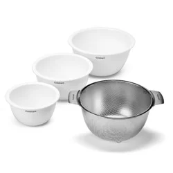 Cuisinart 4pc Nesting Mixing Bowl and Colander Set