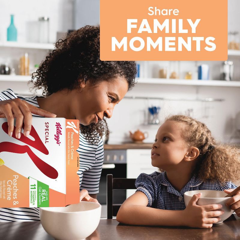 slide 3 of 11, Kellogg's Special K Peaches and Cream Breakfast Cereal - 16.6oz, 16.6 oz