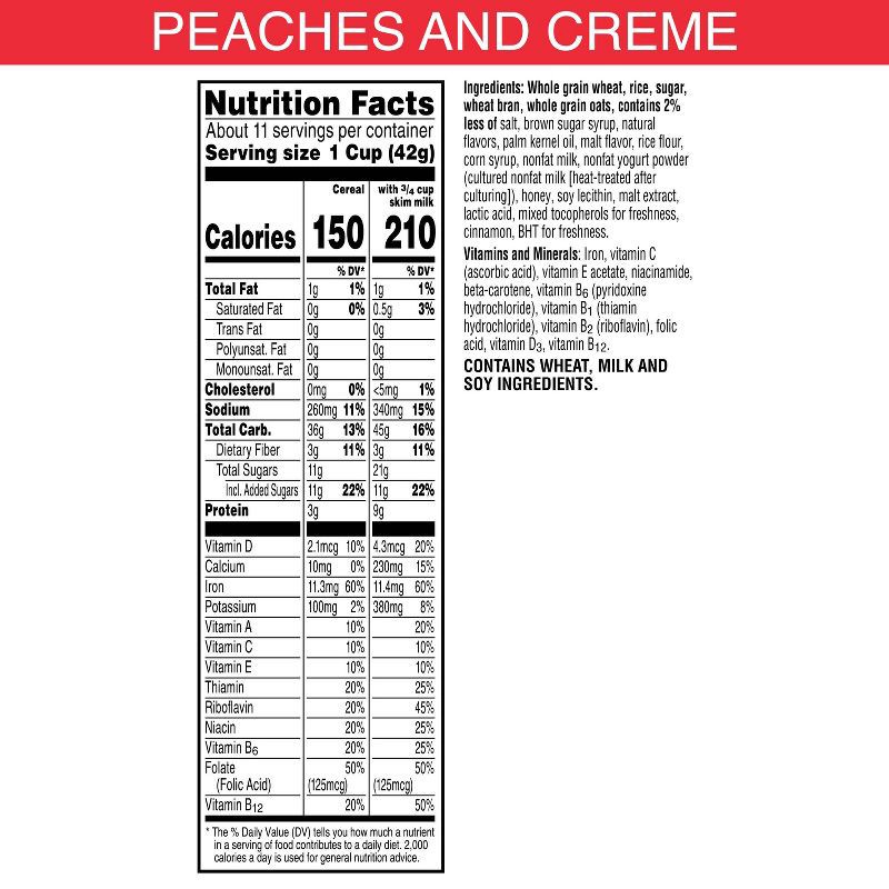 slide 5 of 11, Kellogg's Special K Peaches and Cream Breakfast Cereal - 16.6oz, 16.6 oz