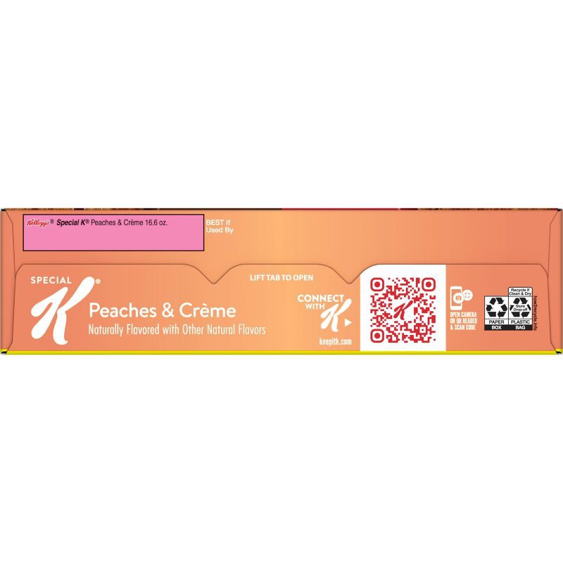 slide 10 of 11, Kellogg's Special K Peaches and Cream Breakfast Cereal - 16.6oz, 16.6 oz