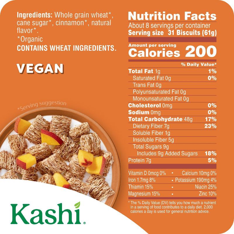 slide 7 of 13, Kashi Organic Cinnamon Harvest Breakfast Cereal - 18oz, 18 oz