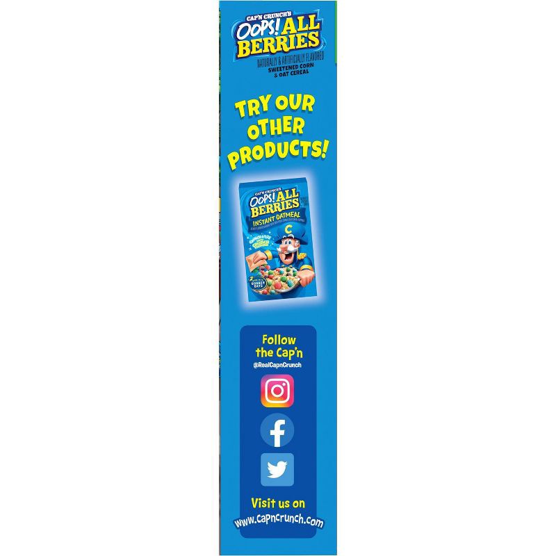 slide 9 of 9, Cap'n Crunch Oops All Berries Family Size Breakfast Cereal - 16.9oz, 16.9 oz