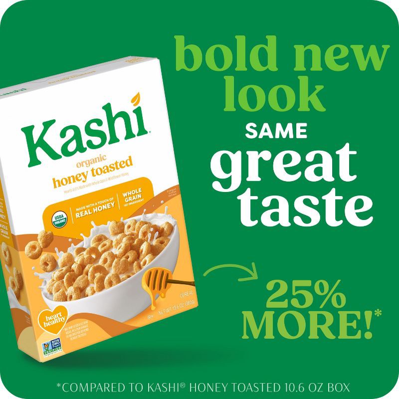 slide 2 of 13, Kashi Organic Honey Toasted Oat Breakfast Cereal - 13.6oz, 13.6 oz