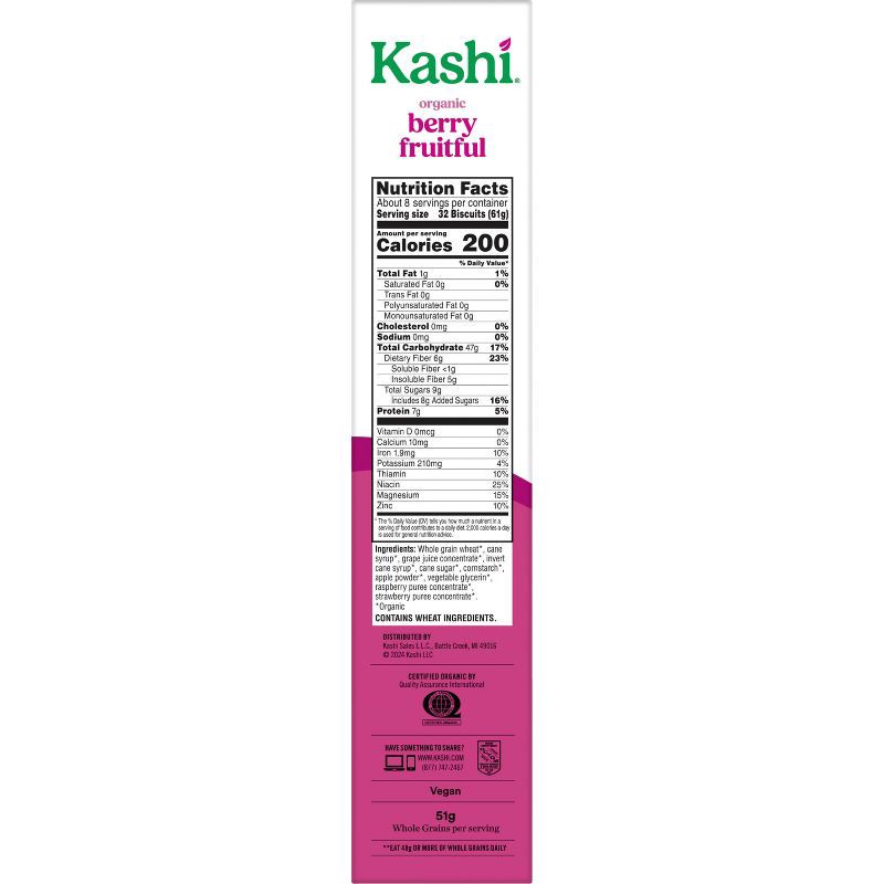 slide 11 of 13, Kashi Organic Berry Fruitful Breakfast Cereal - 17.2oz, 17.2 oz