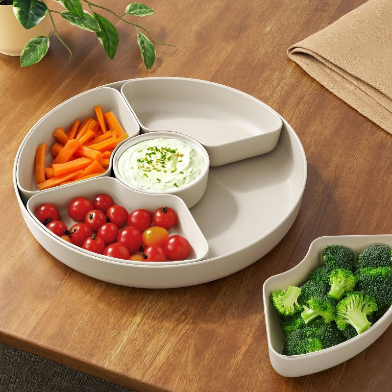 slide 2 of 3, 6pc Recycled Cocoa Butter Serving Set - Room Essentials™, 6 ct