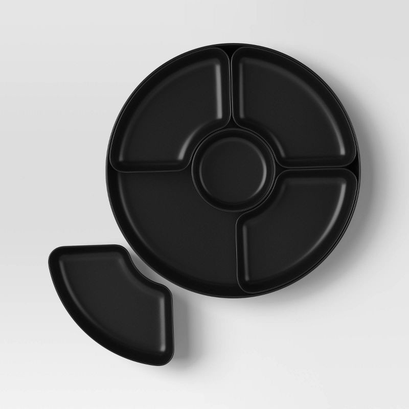 slide 3 of 3, 6pc Recycled Serving Set Black - Room Essentials™, 6 ct