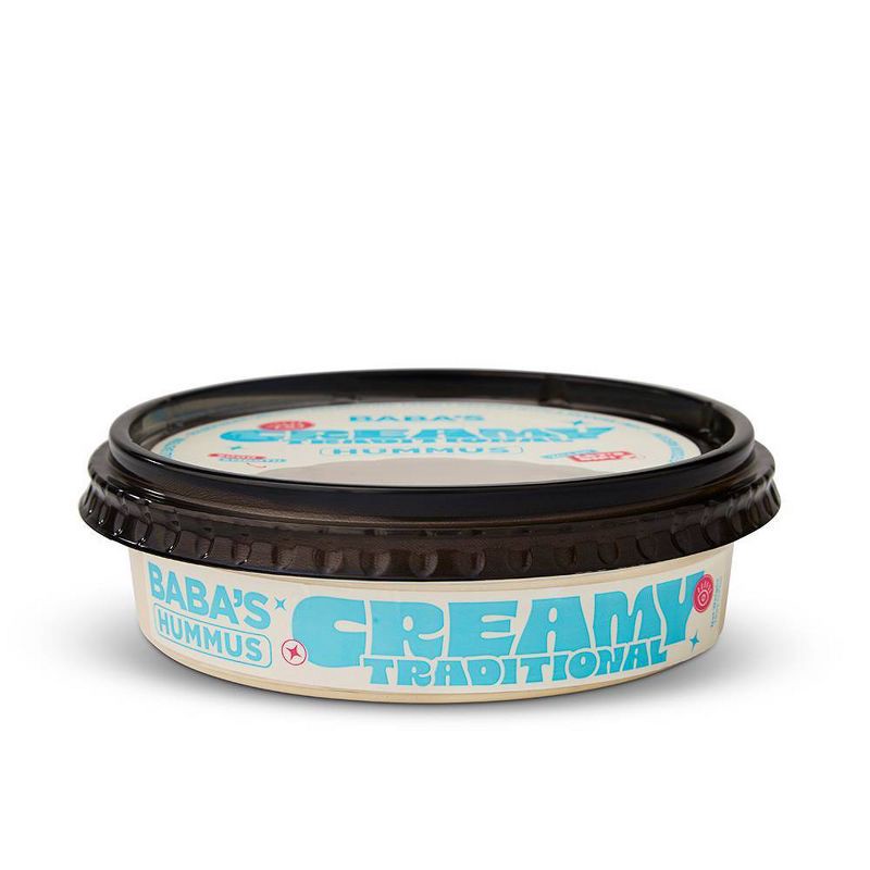 slide 5 of 7, Baba's Creamy Traditional Hummus - 10oz, 10 oz