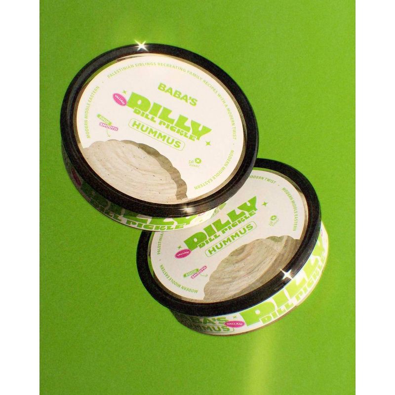 slide 8 of 8, Baba's Dilly Dill Pickle Hummus - 10oz, 10 oz
