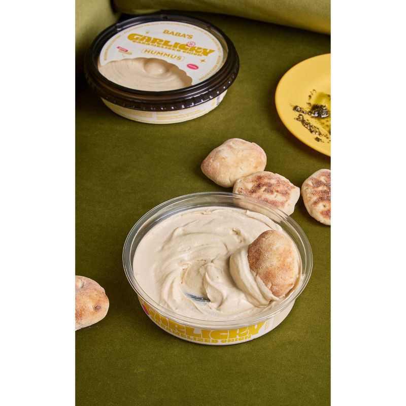 slide 6 of 8, Baba's Garlicky Caramelized Onion Hummus - 10oz, 10 oz