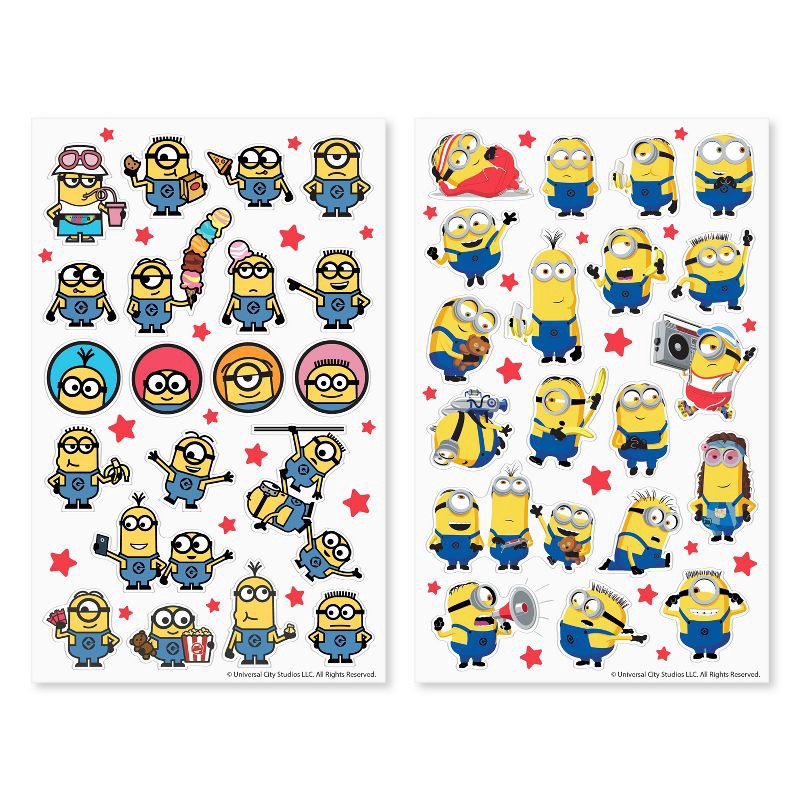 slide 2 of 4, Minions 78ct 8 Sheets Sticker Book For Kids' Adorable Minions, 78 ct, 8 sheets