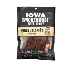 Iowa Smokehouse Beef Jerky, Lola's Honey Jalapeno