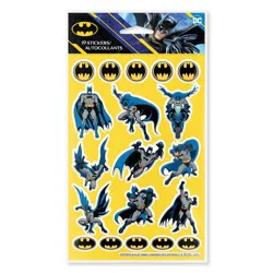 DC Comics 19ct 1 Sheet Batman 3D Puffy Stickers For Kids' Dark Knight