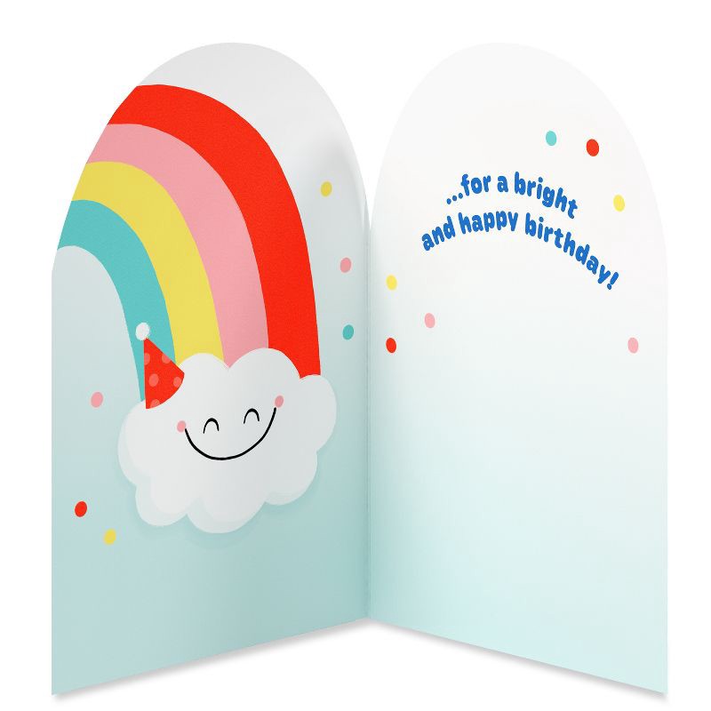 slide 2 of 3, American Greetings Kids' 'Rainbow of Wishes' Birthday Card, 1 ct