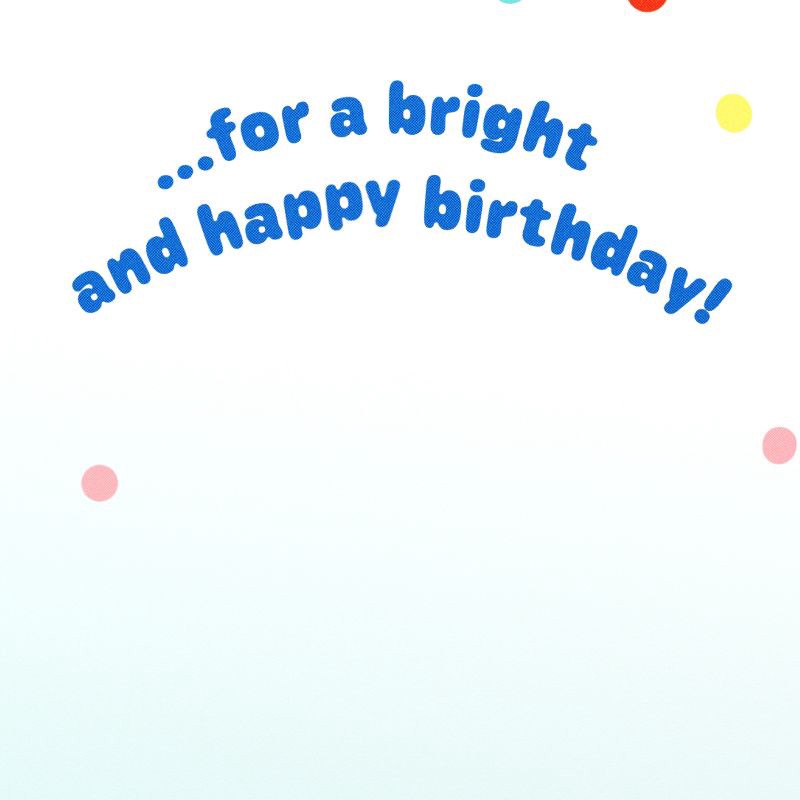 slide 3 of 3, American Greetings Kids' 'Rainbow of Wishes' Birthday Card, 1 ct