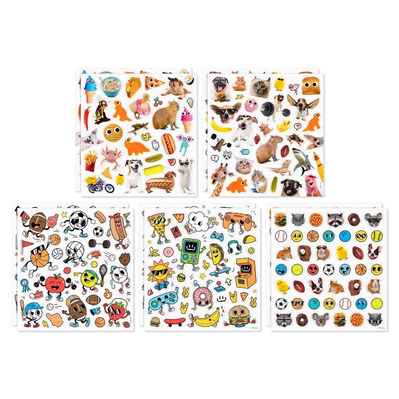 slide 3 of 4, American Greetings 370ct 10 Sheets Sticker Book For Kids' Silly Summer, 370 ct, 10 sheets