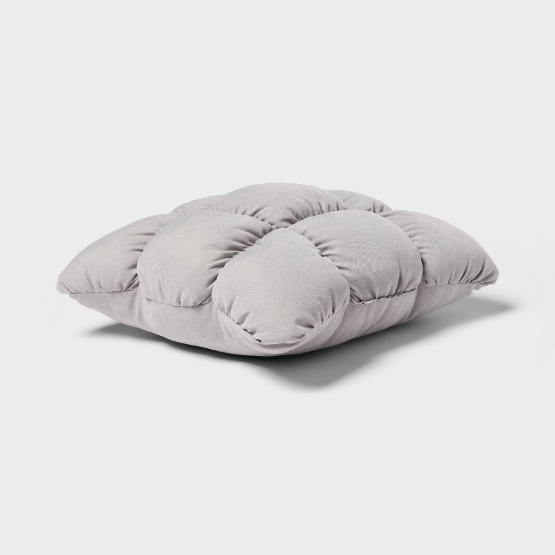 slide 3 of 4, RE Dec Square Throw Pillow Gray - Room Essentials™, 1 ct