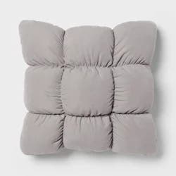 RE Dec Square Throw Pillow Gray - Room Essentials™