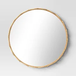 24" Rattan Round Wall Mirror - Room Essentials™
