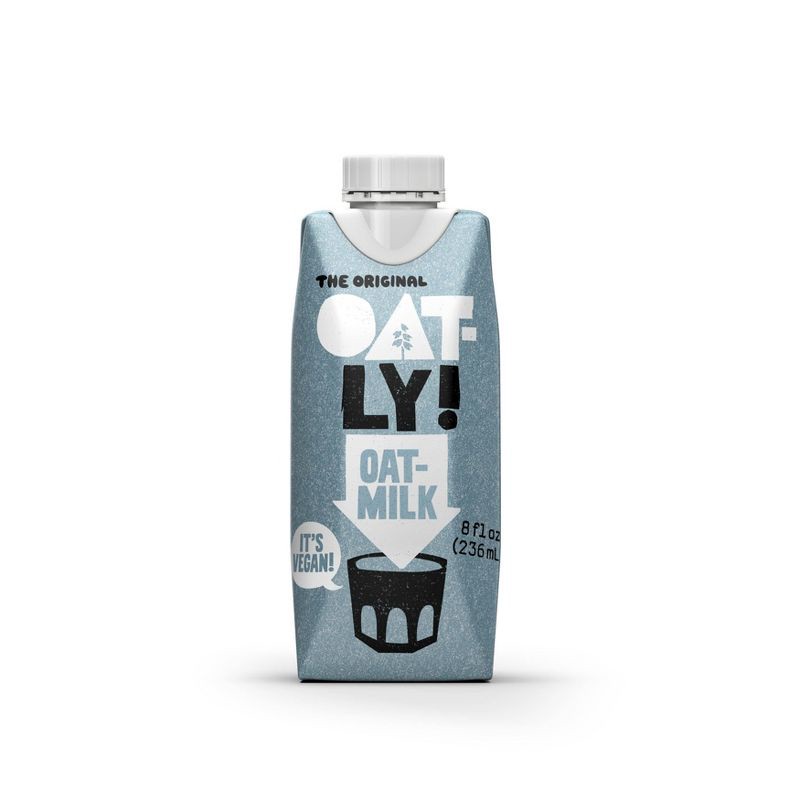 slide 2 of 10, Oatly Original Non-Dairy Oat Milk - 6pk/8 fl oz, 6 ct; 8 fl oz