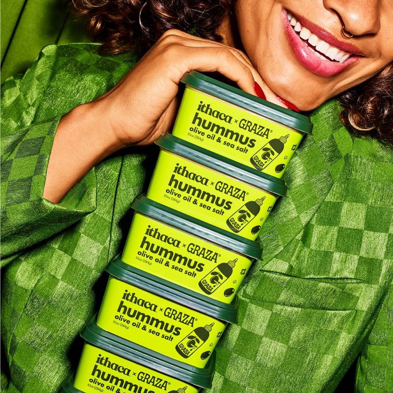 slide 3 of 7, Ithaca Hummus Ithaca Graza Olive Oil and Sea Salt Hummus - 10oz, 10 oz