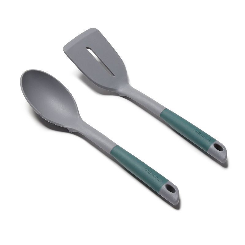 slide 1 of 3, Cuisinart 2pc Flex Touch Slotted Turner and Solid Spoon Set, 2 ct