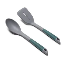 Cuisinart 2pc Flex Touch Slotted Turner and Solid Spoon Set