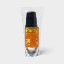 Halloween Disposable Solid Cups - Black - 18oz/30ct - up&up™