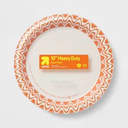 Halloween Disposable Plates - Orange - 10" - 24ct - up&up™