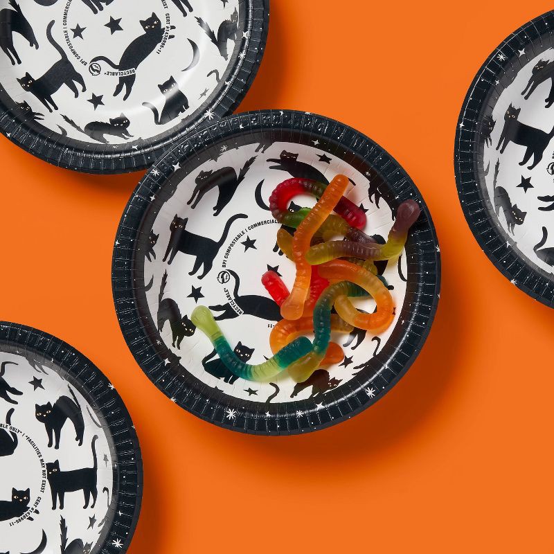 slide 2 of 3, Halloween Disposable Bowls 5.52" - Cats - 20oz/20ct - up&up™, 20 ct; 20 oz