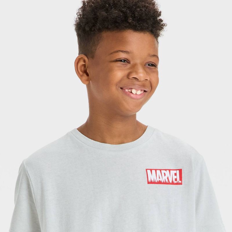 slide 2 of 4, Disney Boys' Marvel Thunderbolts Short Sleeve Graphic T-Shirt - Gray L, 1 ct