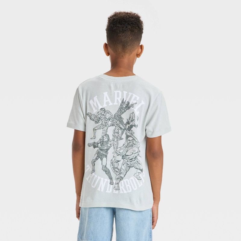 slide 3 of 4, Disney Boys' Marvel Thunderbolts Short Sleeve Graphic T-Shirt - Gray L, 1 ct