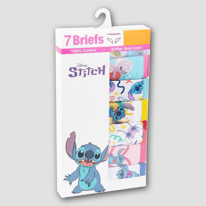 slide 2 of 4, Girls' Lilo & Stitch 7pk 100% Cotton Underwear - 6, 7 ct
