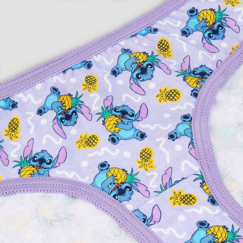 slide 4 of 4, Girls' Lilo & Stitch 7pk 100% Cotton Underwear - 6, 7 ct