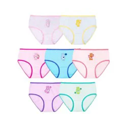 Care Bears Girls' 7pk 100% Cotton Underwear - 4