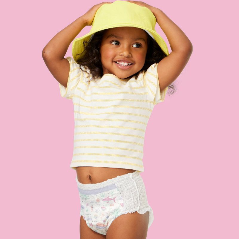 slide 2 of 7, Girls' Disposable Training Pants - 2T-3T - 94ct - up&up™, 94 ct