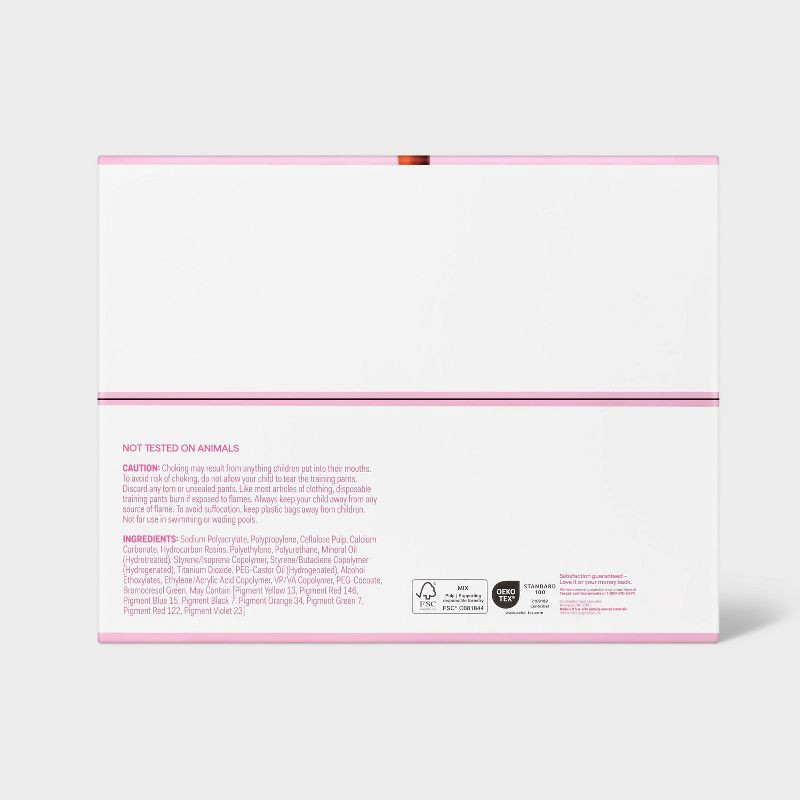 slide 5 of 7, Girls' Disposable Training Pants - 2T-3T - 94ct - up&up™, 94 ct