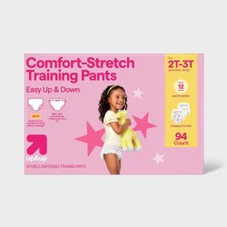 Girls' Disposable Training Pants - 2T-3T - 94ct - up&up™