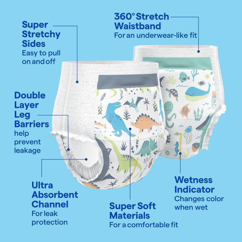 slide 7 of 7, Boys' Disposable Training Pants - 4T-5T - 70ct - up&up™, 70 ct