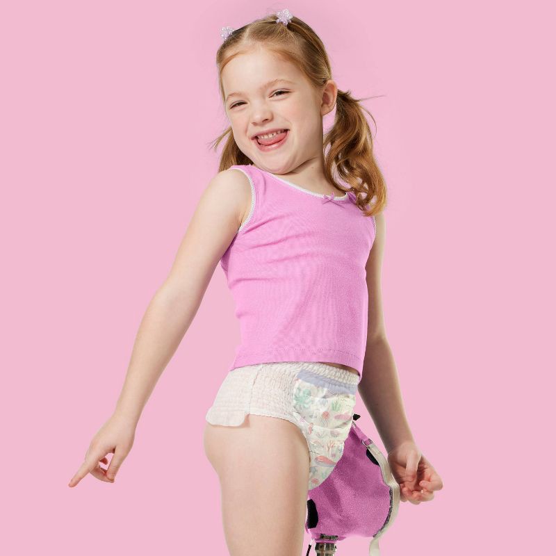 slide 2 of 7, Girls' Disposable Training Pants - 4T-5T - 70ct - up&up™, 70 ct