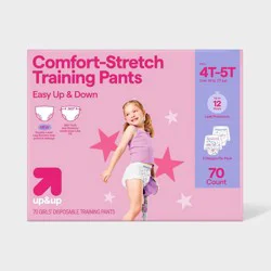 Girls' Disposable Training Pants - 4T-5T - 70ct - up&up™