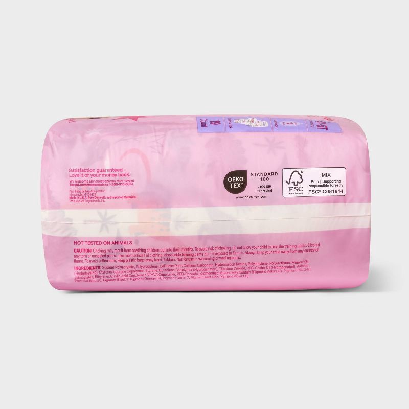 slide 5 of 7, Girls' Disposable Training Pants - 4T-5T - 19ct - up&up™, 19 ct