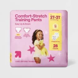 Girls' Disposable Training Pants - 2T-3T - 28ct - up&up™