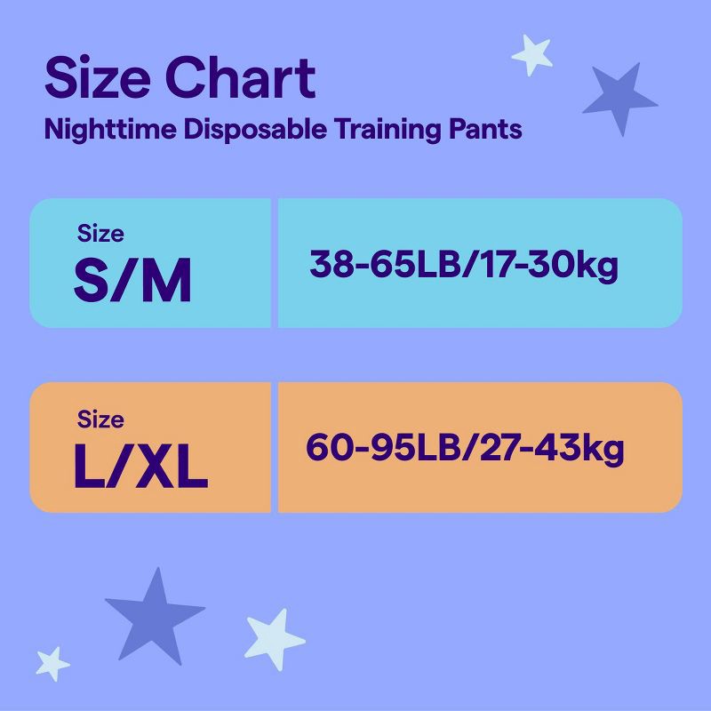 slide 5 of 5, Unisex Nighttime Disposable Underwear - L/XL - 36ct - up&up™, 36 ct