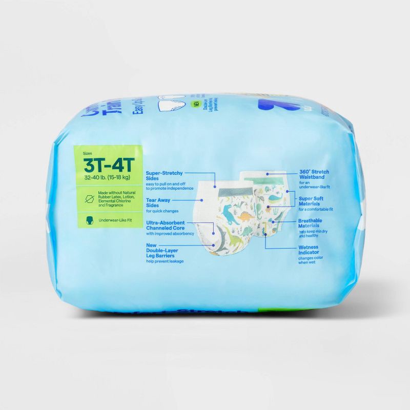 slide 4 of 7, Boys' Disposable Training Pants - 3T-4T - 24ct - up&up™, 24 ct