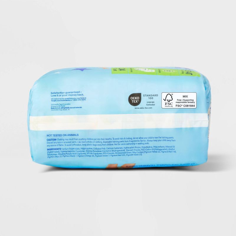 slide 5 of 7, Boys' Disposable Training Pants - 3T-4T - 24ct - up&up™, 24 ct