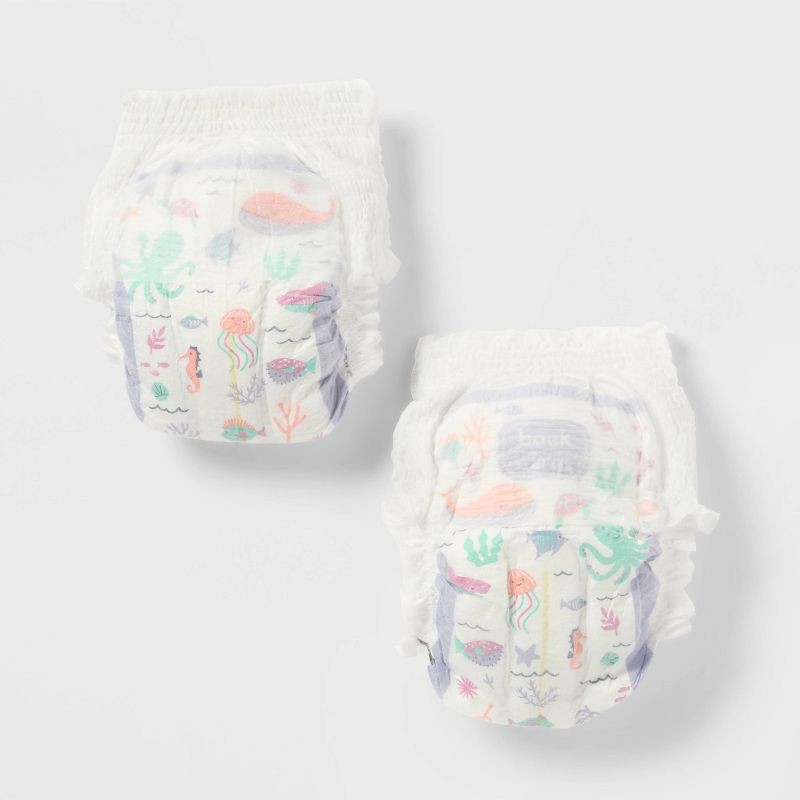 slide 3 of 7, Girls' Disposable Training Pants - 3T-4T - 86ct - up&up™, 86 ct