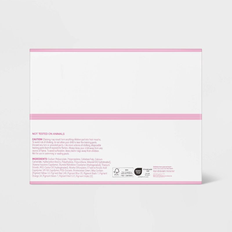 slide 5 of 7, Girls' Disposable Training Pants - 3T-4T - 86ct - up&up™, 86 ct