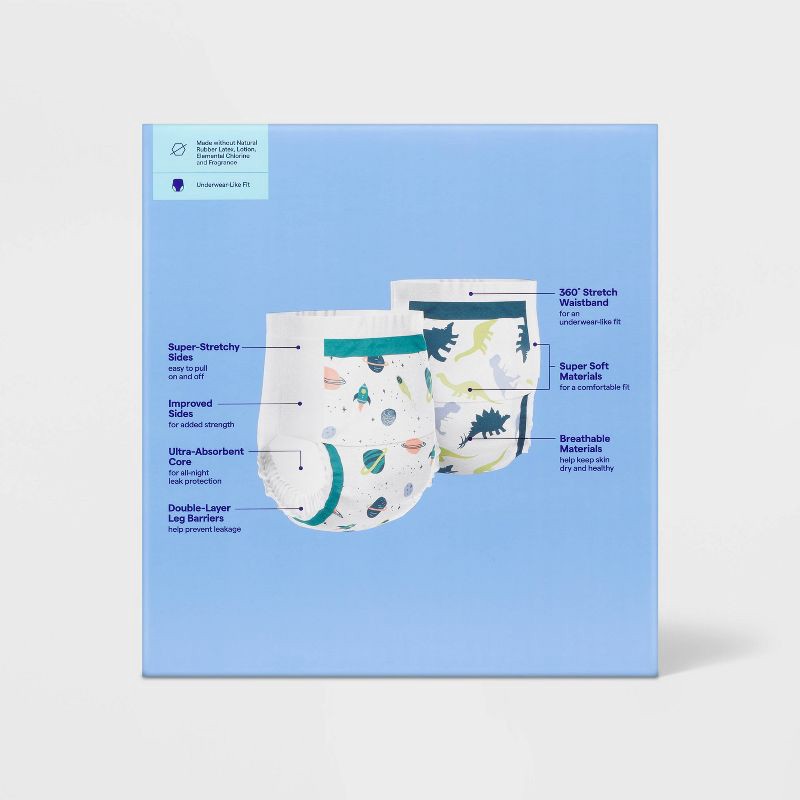 slide 3 of 5, Unisex Nighttime Disposable Underwear - S/M - 42ct - up&up™, 42 ct