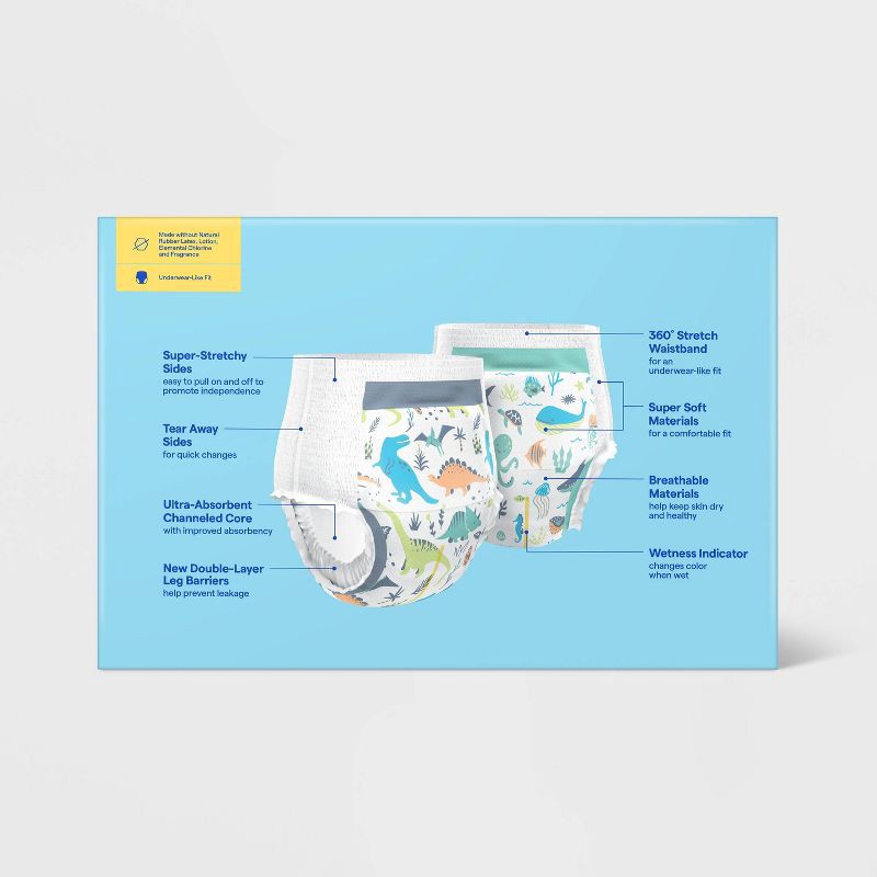 slide 4 of 7, Boys' Disposable Training Pants - 2T-3T - 94ct - up&up™, 94 ct