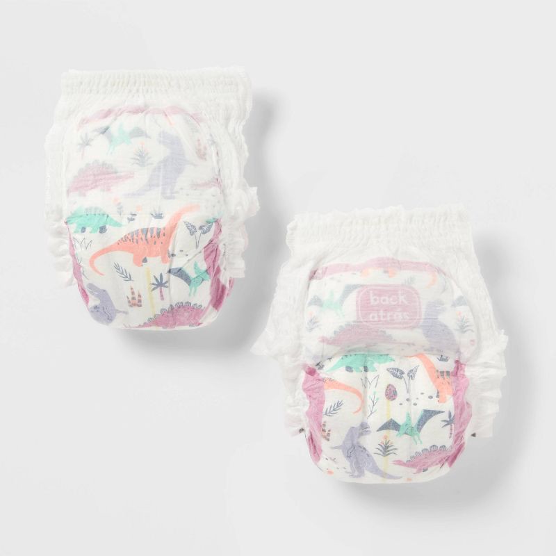 slide 3 of 7, Girls' Disposable Training Pants - 3T-4T - 24ct - up&up™, 24 ct